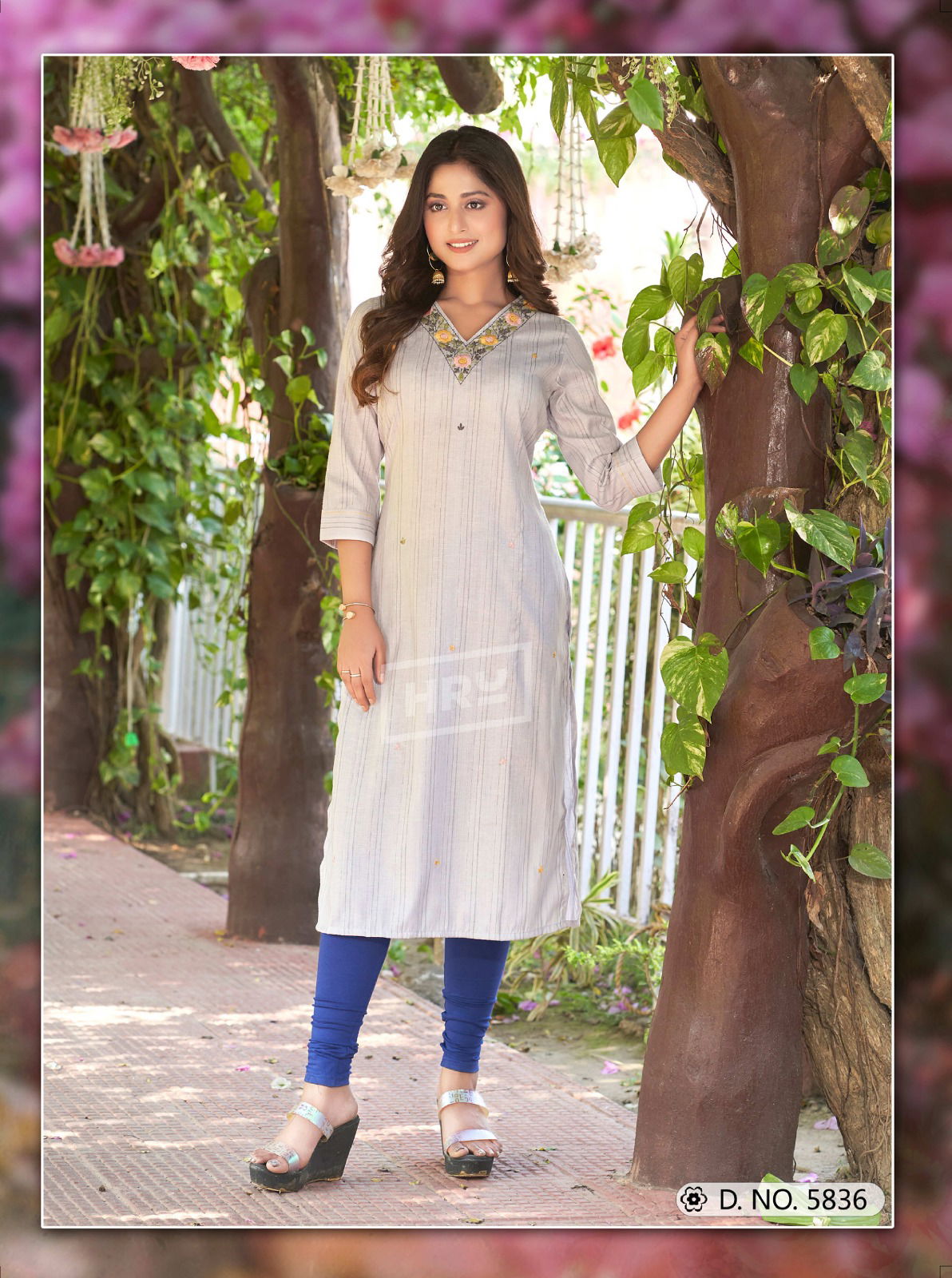 Hema Vol 3 By Hru Straight Cut Viscose Embroidery Kurtis Wholesale Shop In Surat